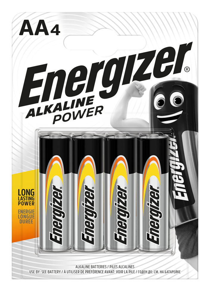 Energizer Alkaline Power im aktualisierten Design.