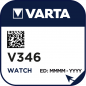 Preview: VARTA V346 Silberoxid Uhrenbatterie 1er Miniblister