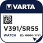 Preview: VARTA V391 Silberoxid Uhrenbatterie 1er Miniblister