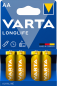Preview: Varta Longlife Alkaline 4106 LR06 AA Mignon 4er Blister