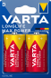 Preview: Varta LONGLIFE MAX POWER Alkaline 4720-LR20-D-Mono - 2er Blister