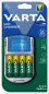 Preview: Varta Power LCD Charger inkl. 4x AA 2600 R2U mAh +12V & USB