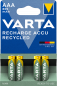 Preview: Varta Recycled Accu HR3-AAA-Micro 800mAH - 4er Blister