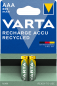 Preview: Varta Recycled Accu HR3-AAA-Micro 800mAH - 2er Blister