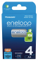 Preview: Panasonic Eneloop AA Mignon BK-3MCDE/4BE  4er Blister