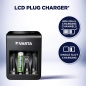Preview: Varta LCD PLUG Charger+ inkl. 4x AA 2100 R2U mAh
