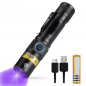 Preview: Infinio SLIM UV-38 LED 5W UV Taschenlampe inkl. 18650 Li-Ion Akku 2Ah