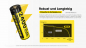 Preview: Nitecore NH2400 - 1,5V Li-Ion Akku, USB-C, 4er Pack