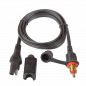 Preview: Optimate CABLE O-09 Adapter-Verlängerung SAE auf BIKE 180° Stecker