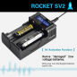Preview: Xtar SV2 Ladegerät mit LCD Display für Li-Ion/Ni-MH Akku schwarz  2A Ladestrom