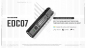 Preview: Nitecore Taschenlampe EDC07 1500 Lumen MCT schwarz