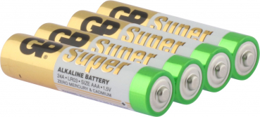Preview: GP Super Alkaline LR3-E92-AAA-Micro - 4er Blister