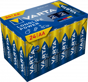 Varta Longlife Power Alkaline AA LR6 Cube 24er Pack