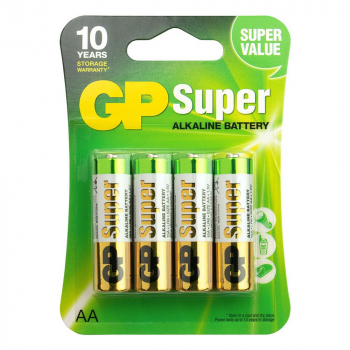 GP Super Alkaline LR6-E91-AA-Mignon - 4er Blister