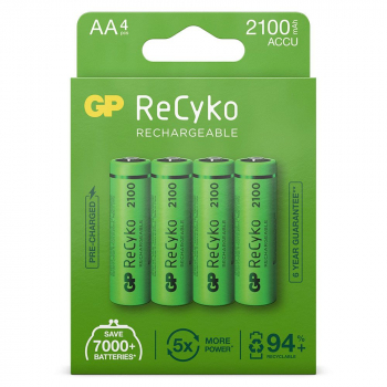 GP Recyko Ready to Use Akku Mignon AA 2100mAh R2U 4er Blister