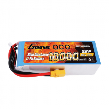 Grepow 10000mAh 18.5V 25C 5S1P Lipo battery with XT90 connector