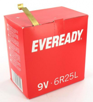 Eveready Blockbatterie 6R25L Fanal Zink Kohle 9V