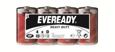 Eveready Super R20 1250 D Mono 4er Folienpack