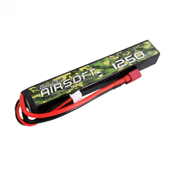 Grepow 25 / 50C 1250mAh 3S1P 11.1V Airsoft Gun Lipo Akku mit T-Stecker