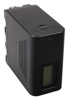 Preview: VTPro Platinum Akku f. Sony NP-F970 F960 F950 mit LCD inkl. Powerbank 5V/2A USB Ausgang 10050mAh und Micro USB sowie USB-C Eingang