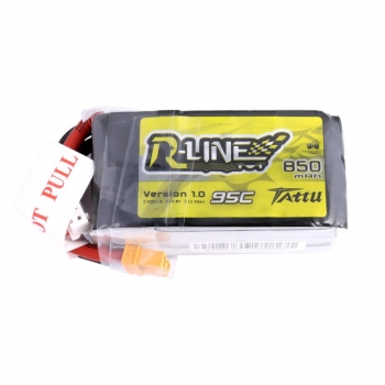 Tattu R-Line 850mAh 14,8V 4S1P 95C Lipo Akku mit XT30 Stecker