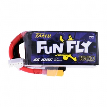 Tattu Funfly Serie 1550mAh 14.8V 100C 4S1P Lipo Akku mit XT-60 Stecker