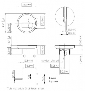 Preview: Renata Lithium CR 2032 3V MFR RH 3er Pin Industrizelle