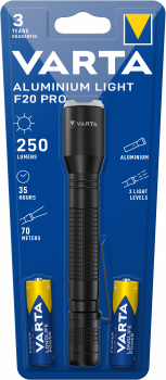 Varta Aluminium Light F20 Pro inkl. 2xAA Batterien
