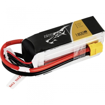 TATTU 1800mAh 18.5V 75C 5S1P Lipo Battery Pack with XT60 Plug