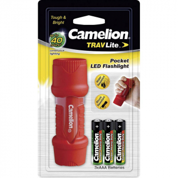 Camelion TravLite HP7011 LED Mini-Taschenlampe Rot/Grün