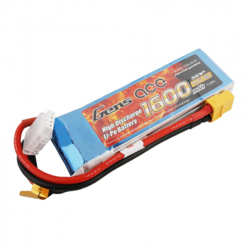 Grepow 1600mAh 11.1V 40C 3S1P Lipo Akku mit XT60 Stecker