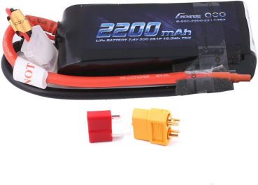 Grepow 2200mAh 7,4V 50C 2S1P Lipo Batterie mit XT60 Stecker