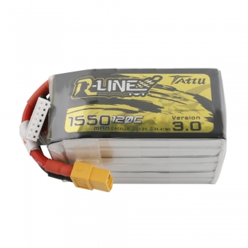 Tattu R-Line Version 3.0 1550 mAh 22,2 V 120C 6S1P Lipo-Akku mit XT60-Stecker