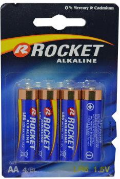 ROCKET Alkaline Blue LR6-AA-Mignon 4er Blister