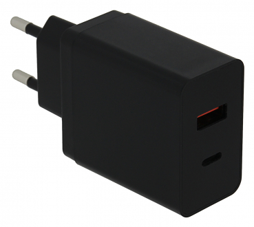 VTPro GaN PD36W Adapter schwarz 1xUSB-C 1xUSB-A PD3.0 QC3.0