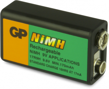 GP Akku 9V E-Block HR22 NiMH 9,6V - 170mAh - 140er Bulk