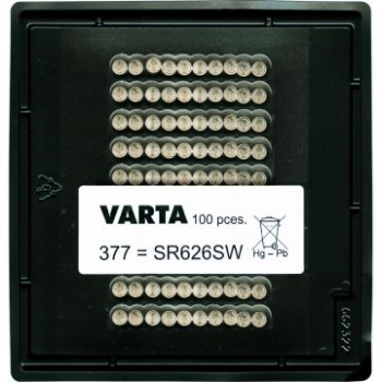 VARTA V377 Silberoxid Uhrenbatterie 100er Bulk