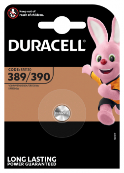 Duracell Silberoxid Uhrenbatterie 389-390-SR54-SR1130SW