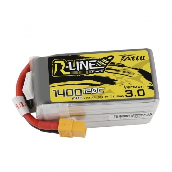 Tattu R-Line Version 3.0 1400 mAh 22,2 V 120C 6S1P Lipo-Akku mit XT60-Stecker