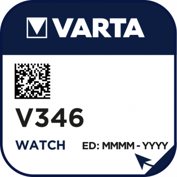 Preview: VARTA V346 Silberoxid Uhrenbatterie 1er Miniblister