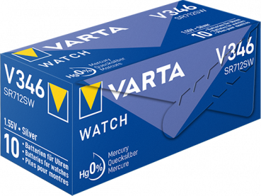 Preview: VARTA V346 Silberoxid Uhrenbatterie 1er Miniblister