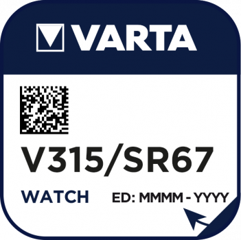 Preview: VARTA V315 Silberoxid Uhrenbatterie 1er Miniblister