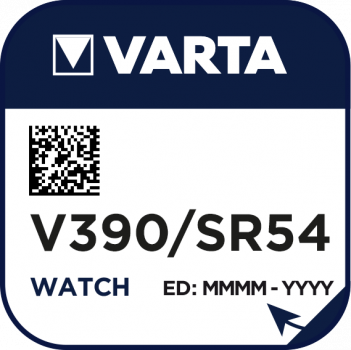 VARTA V390 Silberoxid Uhrenbatterie 1er Miniblister