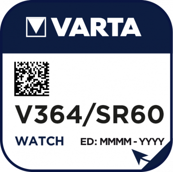 VARTA V364 Silberoxid Uhrenbatterie 1er Miniblister