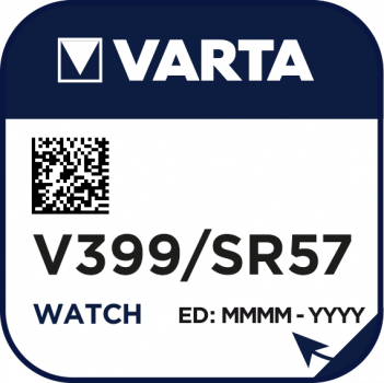 VARTA V399 Silberoxid Uhrenbatterie 1er Miniblister