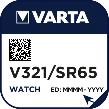 Preview: VARTA V321 Silberoxid Uhrenbatterie 1er Miniblister