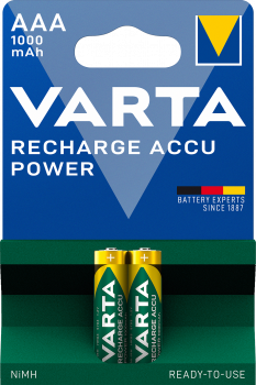 Varta Accu Rechargeable 5703 HR 3-AAA-Micro 1000 mAH - 2er Blister