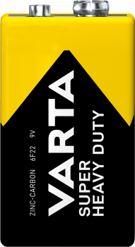 Preview: Varta Superlife Heavy Duty 2022-9V-Block-6F22 - 1er Blister