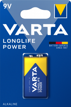 Varta Longlife Power Alkaline 4922 6LR61 9V E Block 4922 1er Blister