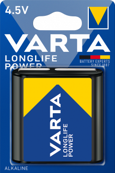 Varta Longlife Power 4912 Alkaline 3LR12 Flachbatterie 4,5V 1er Blister